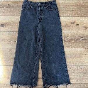 Free People Faded Black Jeans W30